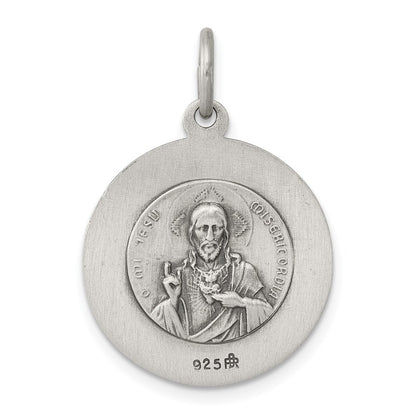 Sterling Silver Antiqued Queen Of The Holy Scapular Medal