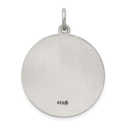 Sterling Silver Antiqued Saint Florian Medal