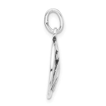 Sterling Silver Polished & Antiqued Celtic Circle Charm