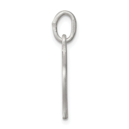 Sterling Silver Satin Open Style Horseshoe Charm