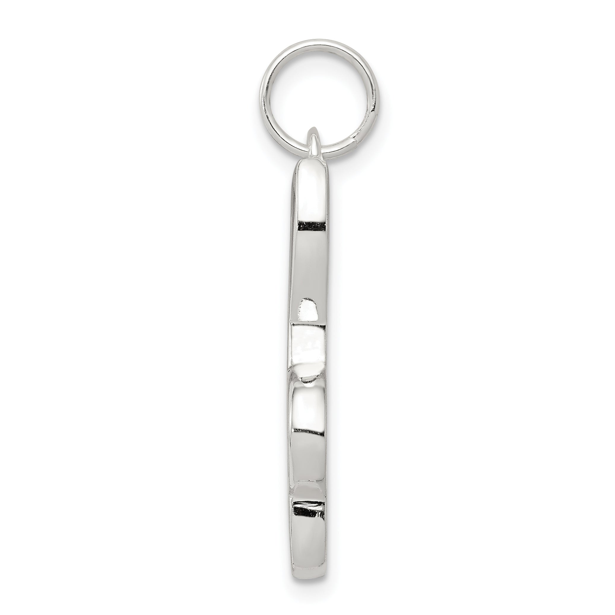 Sterling Silver Rhodium-Plated Music Note Charm