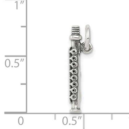 Sterling Silver Antique Flute Charm