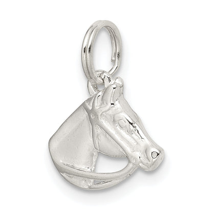 Sterling Silver Horse Head With Bridle Charm