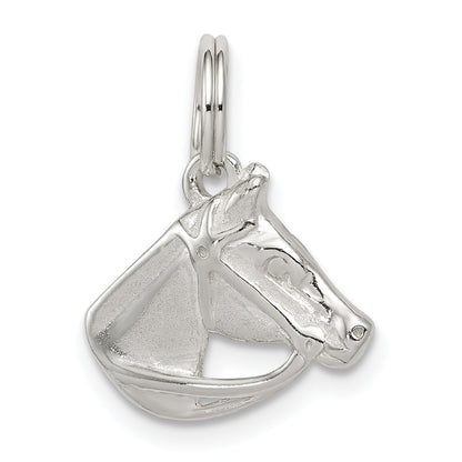 Sterling Silver Horse Head With Bridle Charm