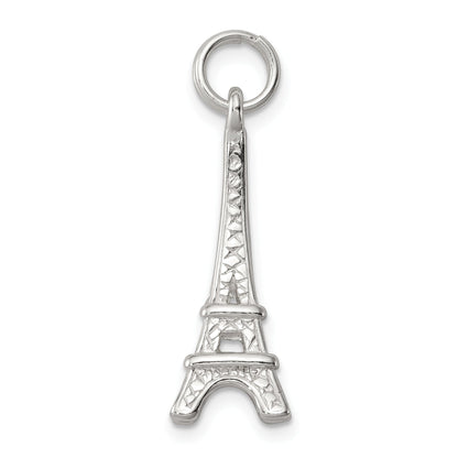 Sterling Silver Rhodium-Plated Eiffel Tower Charm