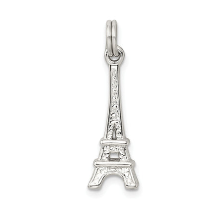 Sterling Silver Rhodium-Plated Eiffel Tower Charm
