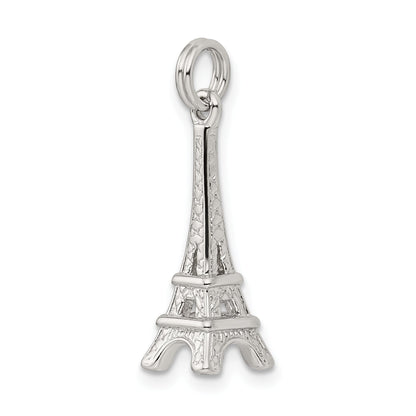 Sterling Silver Rhodium-Plated Eiffel Tower Charm