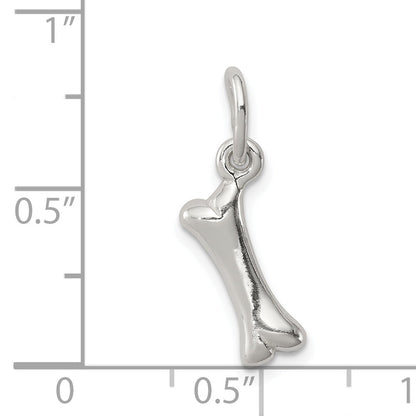 Sterling Silver Polished Bone Charm