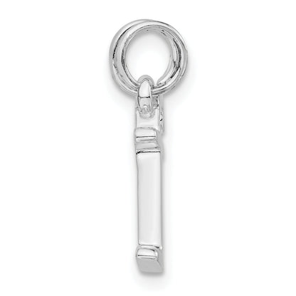 Sterling Silver Polished F Charm