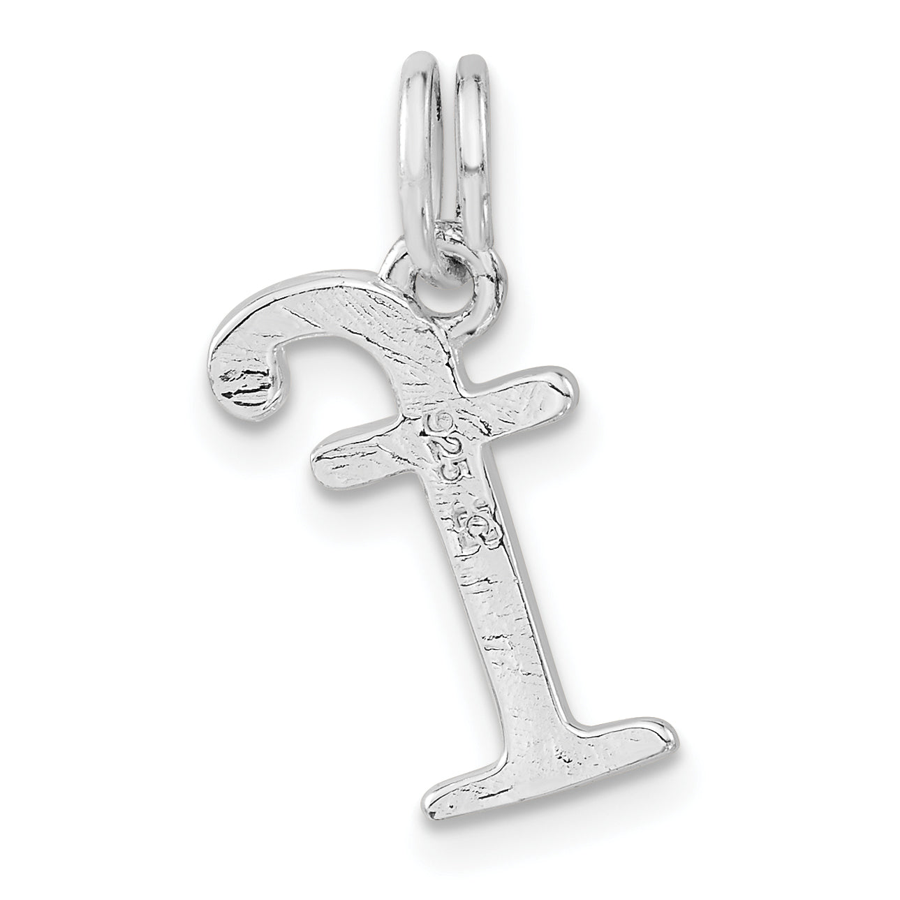 Sterling Silver Polished F Charm