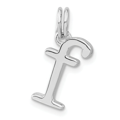 Sterling Silver Polished F Charm