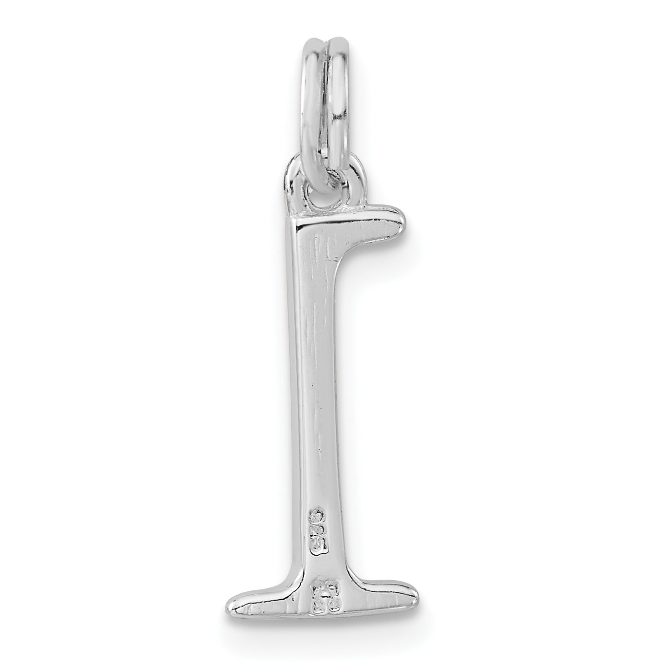 Sterling Silver Polished L Charm