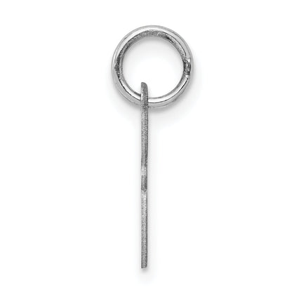 Sterling Silver Rhodium-Plated Script Letter G Initial Charm