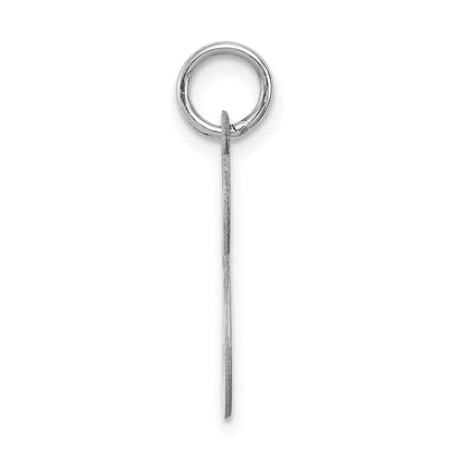 Sterling Silver Rhodium-Plated Script Letter S Initial Charm