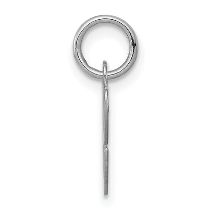 Sterling Silver Rhodium-Plated Fancy Script Letter C Initial Charm