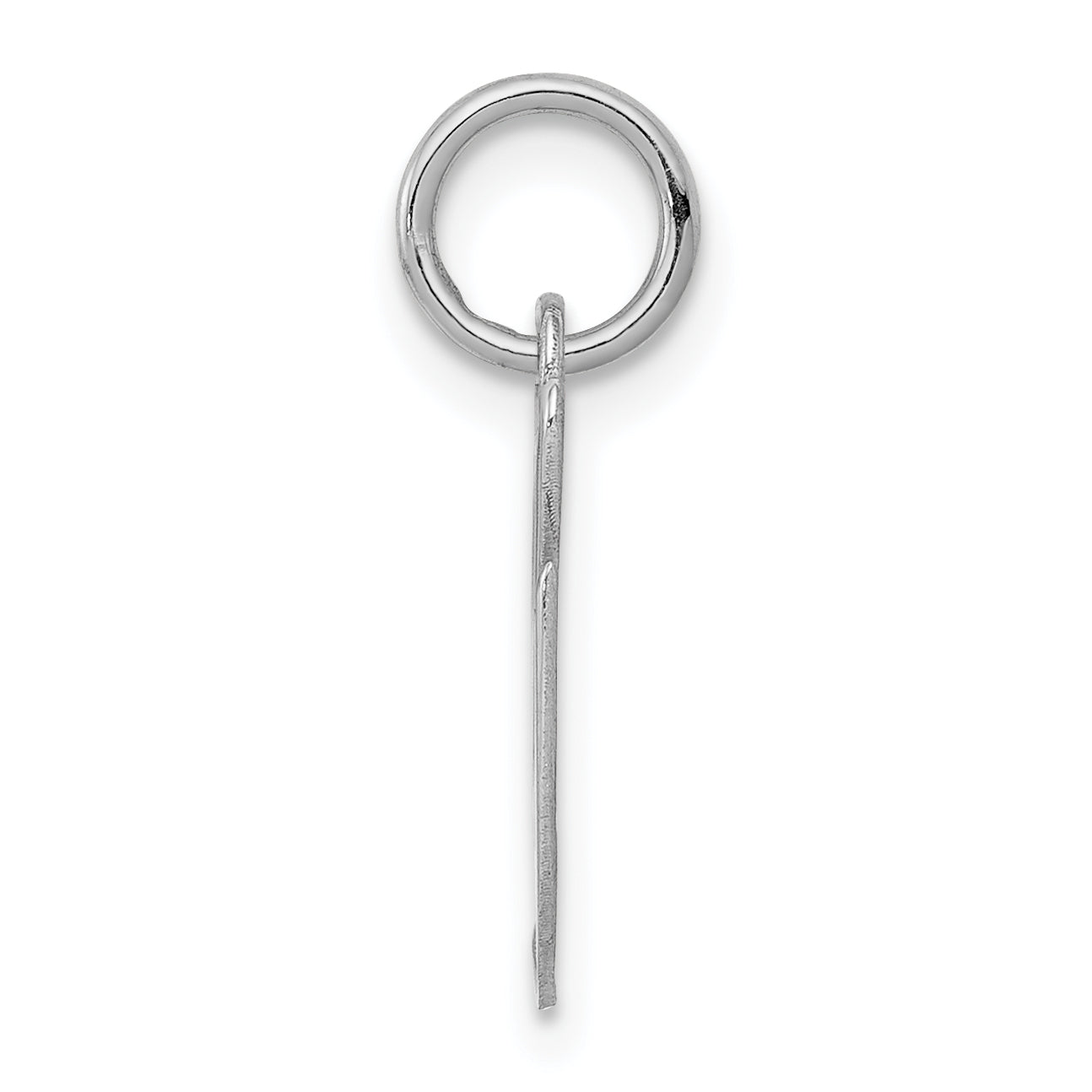 Sterling Silver Rhodium-Plated Fancy Script Letter G Initial Charm