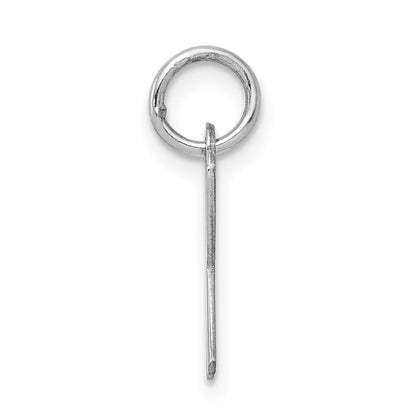 Sterling Silver Rhodium-Plated Letter K Initial Charm