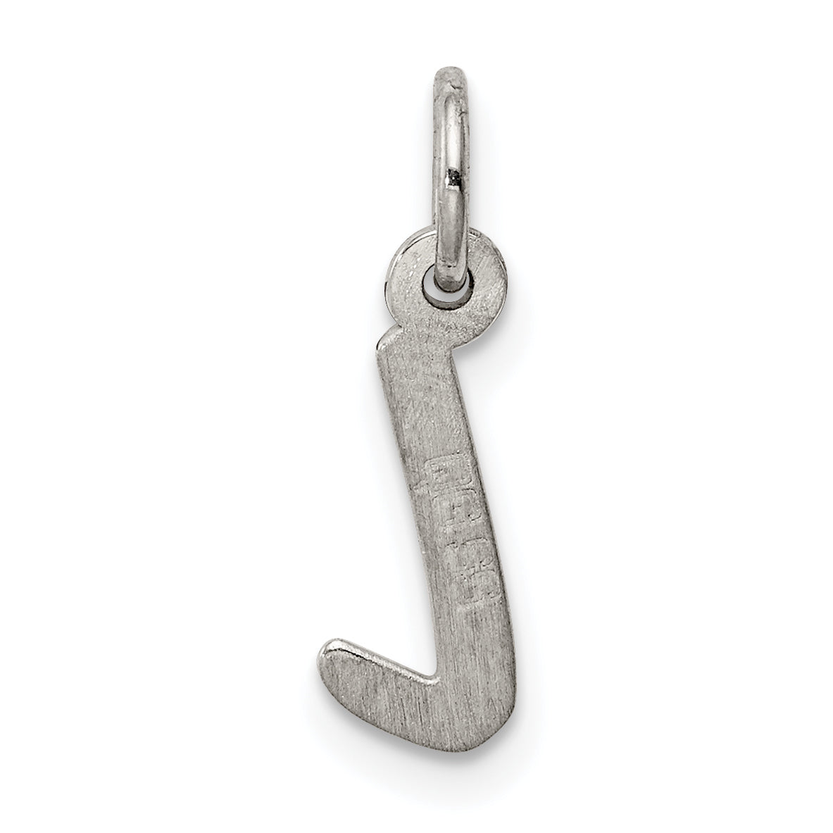 Sterling Silver Rhodium-Plated Letter L Initial Charm