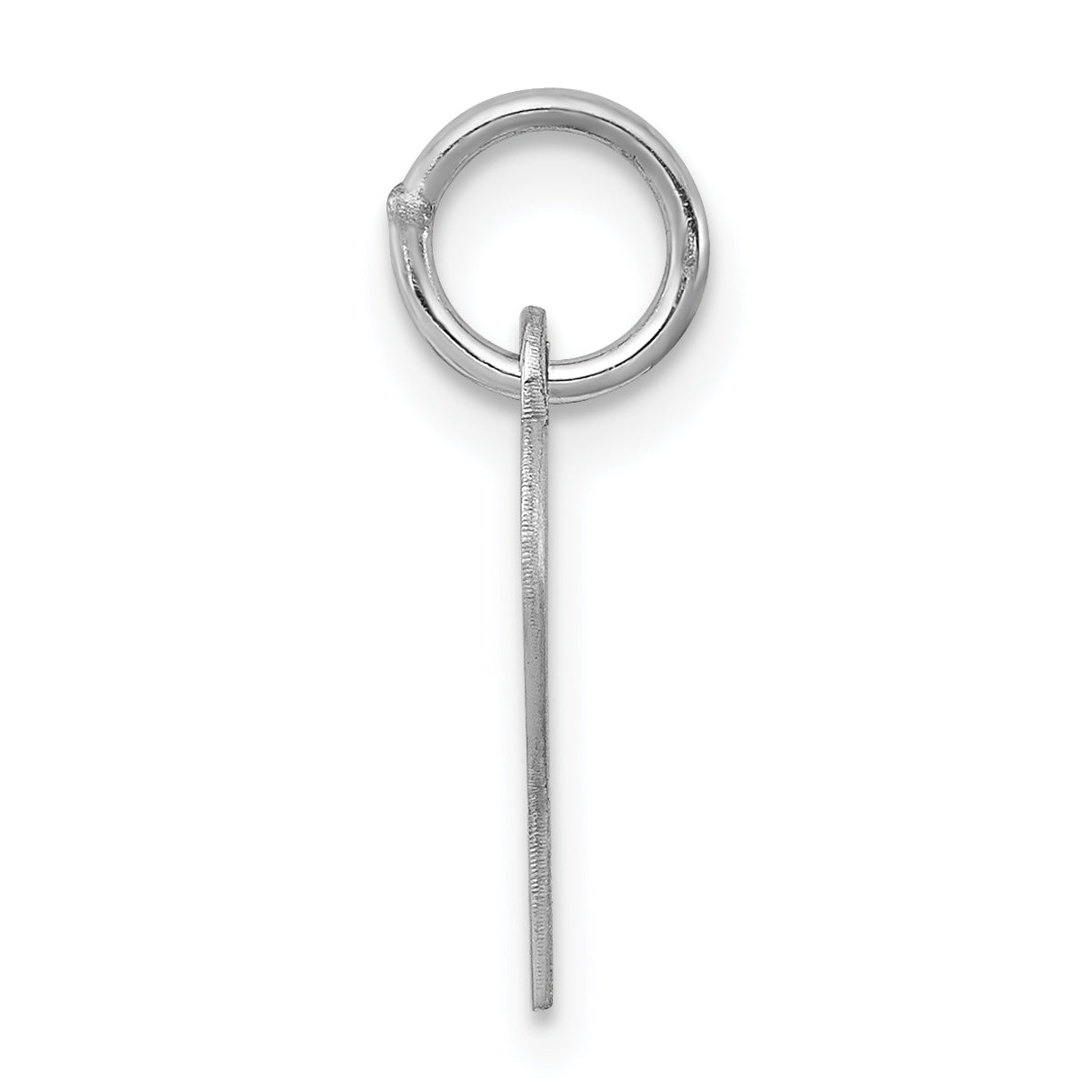 Sterling Silver Rhodium-Plated Letter P Initial Charm