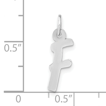 Sterling Silver Medium Initial F Charm