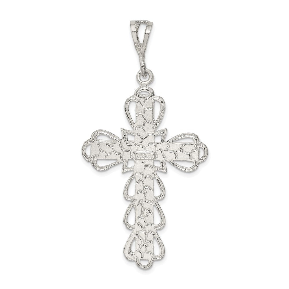 Sterling Silver Diamond-Cut Crucifix Pendant