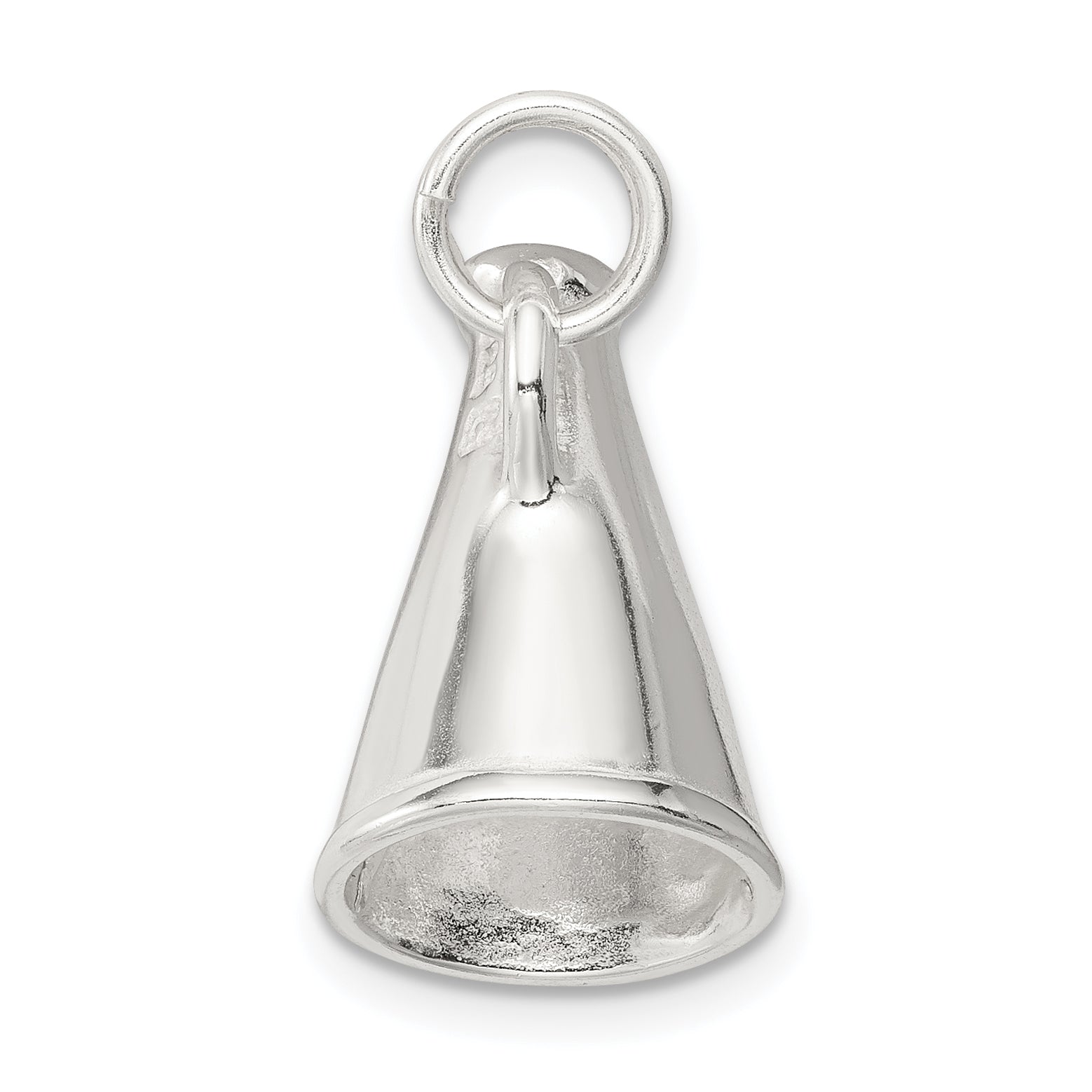 Sterling Silver Rhodium-Plated Megaphone Charm