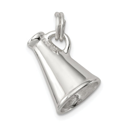 Sterling Silver Rhodium-Plated Megaphone Charm