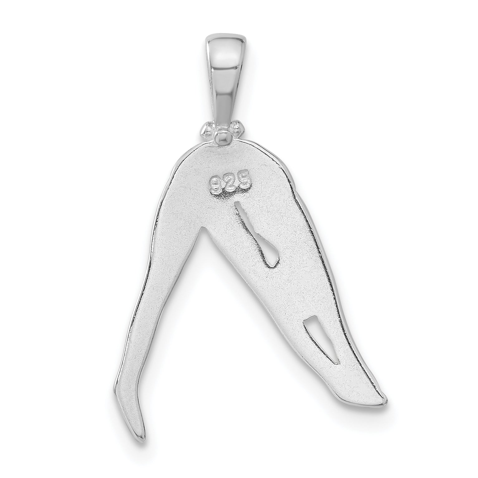 Sterling Silver Person Stretching Pendant
