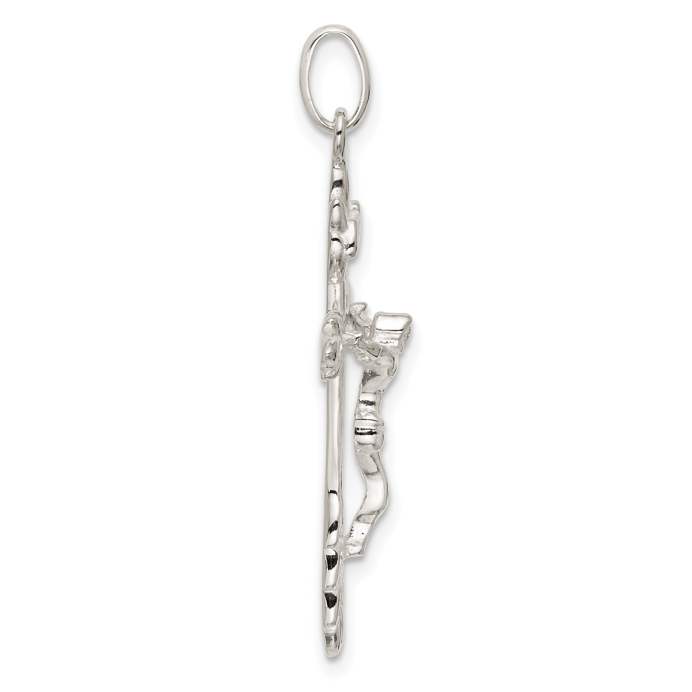 Sterling Silver Inri Crucifix Charm