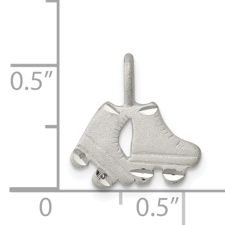 Sterling Silver Roller Skates Pendant