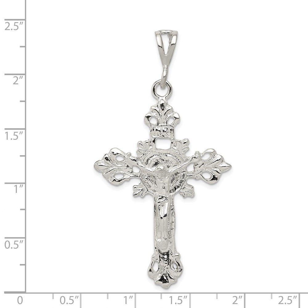 Sterling Silver Inri Crucifix Pendant