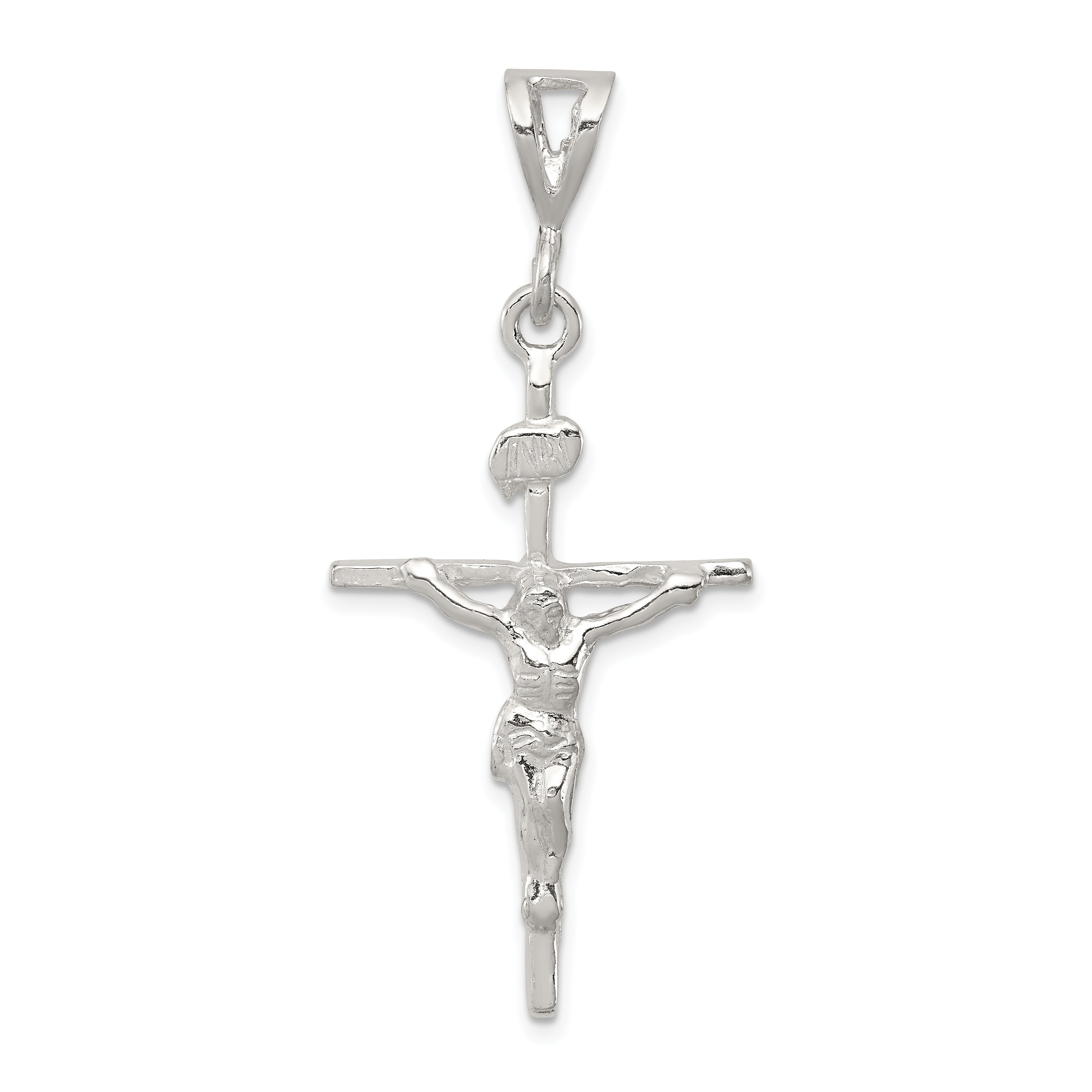Sterling Silver Inri Crucifix Pendant