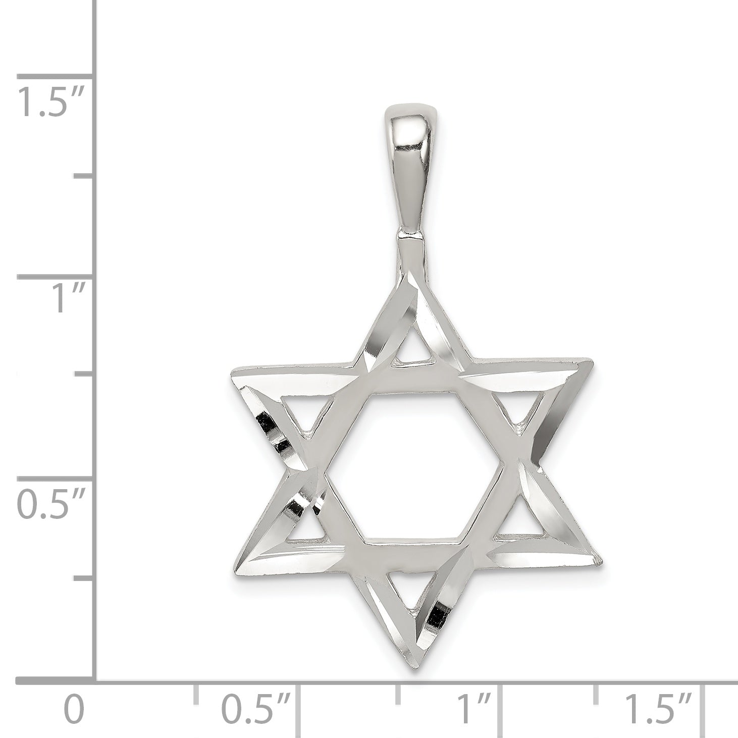 Sterling Silver Star Of David Charm