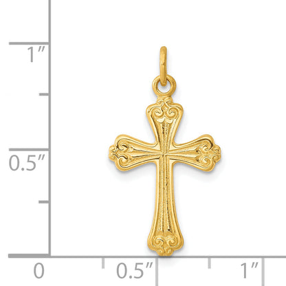 Sterling Silver & 24K Gold -Plated Cross Charm