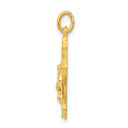 Sterling Silver & 24K Gold -Plated Inri Crucifix Charm