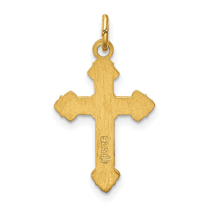 Sterling Silver & 24K Gold -Plated Inri Crucifix Charm