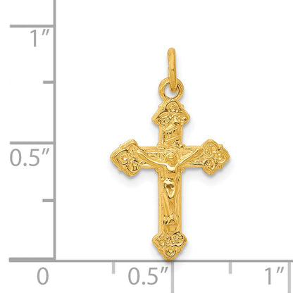 Sterling Silver & 24K Gold -Plated Inri Crucifix Charm