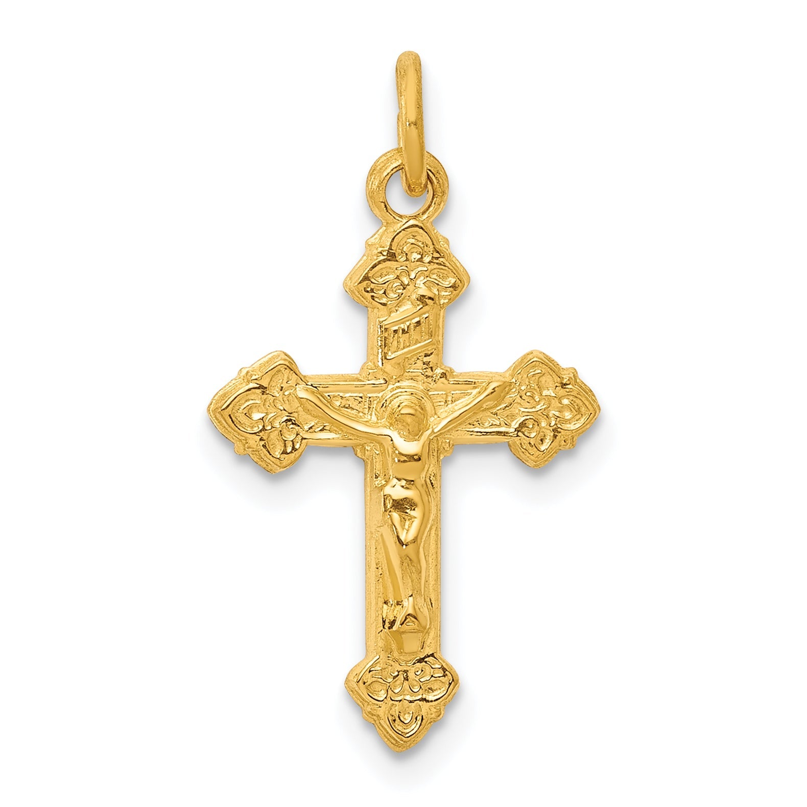 Sterling Silver & 24K Gold -Plated Inri Crucifix Charm
