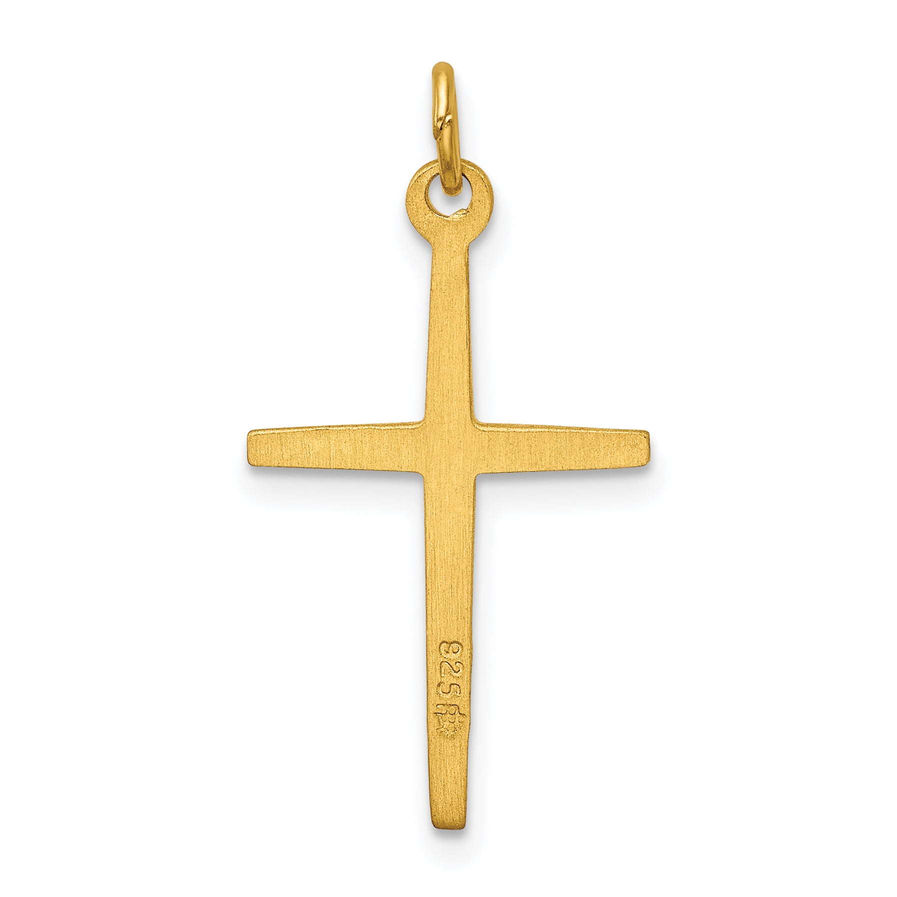 Sterling Silver & 24K Gold -Plated Passion Cross Charm