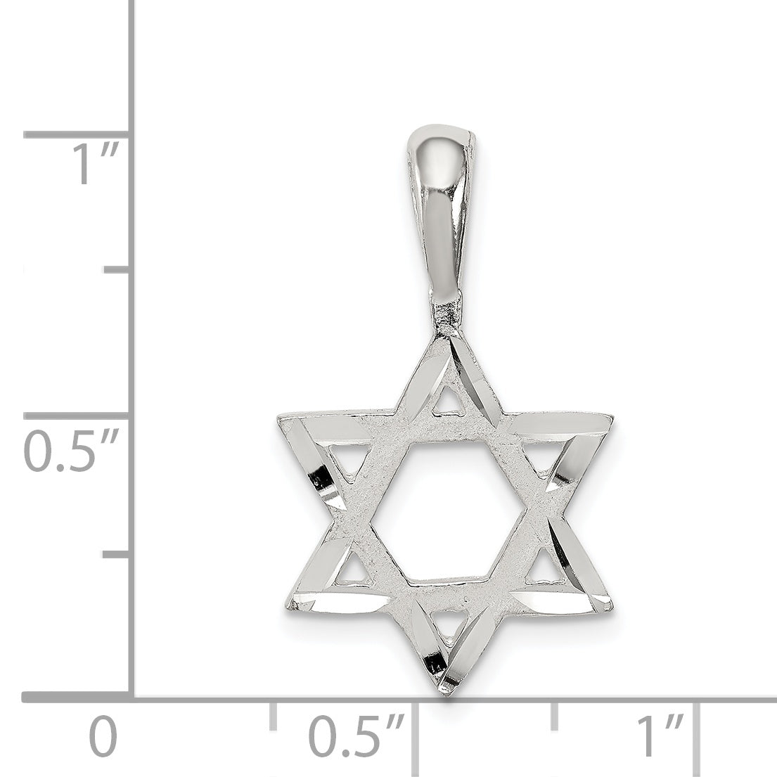 Sterling Silver Star Of David Charm