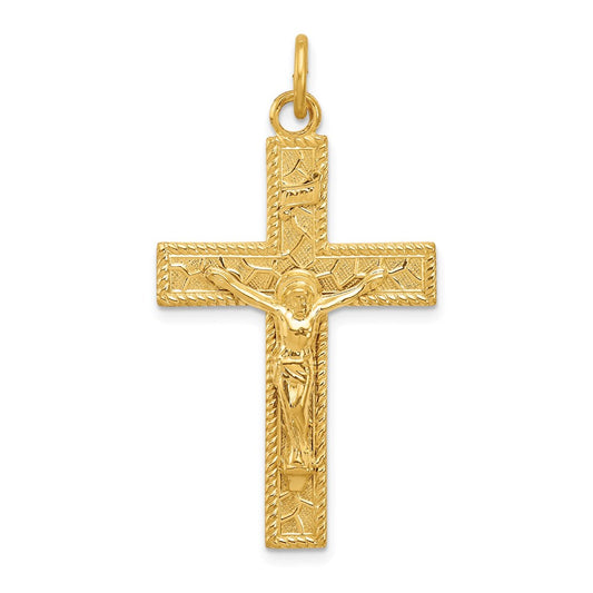 Sterling Silver & 24K Gold -Plated Inri Crucifix Pendant