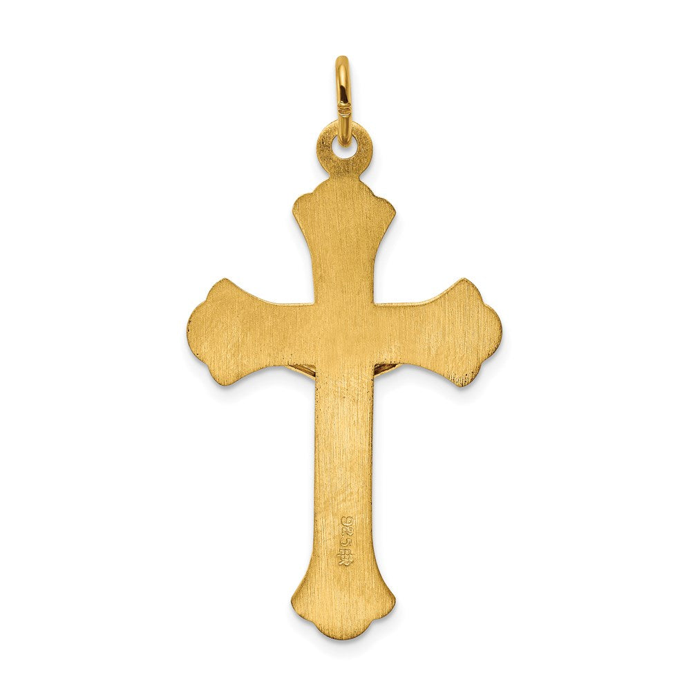 Sterling Silver & 24K Gold -Plated Inri Crucifix Pendant