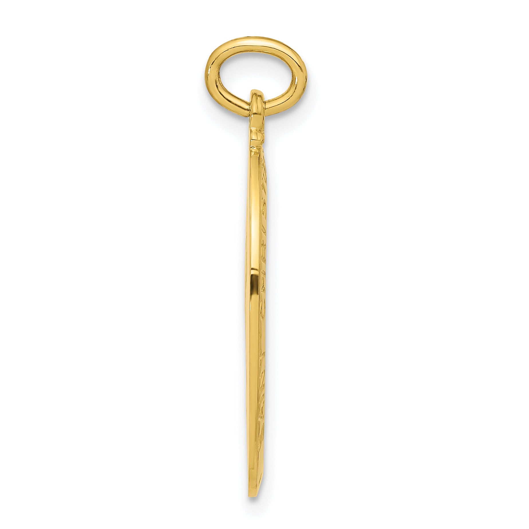 Sterling Silver 24K Gold-Plated Tennis Saint Christopher Medal Pendant