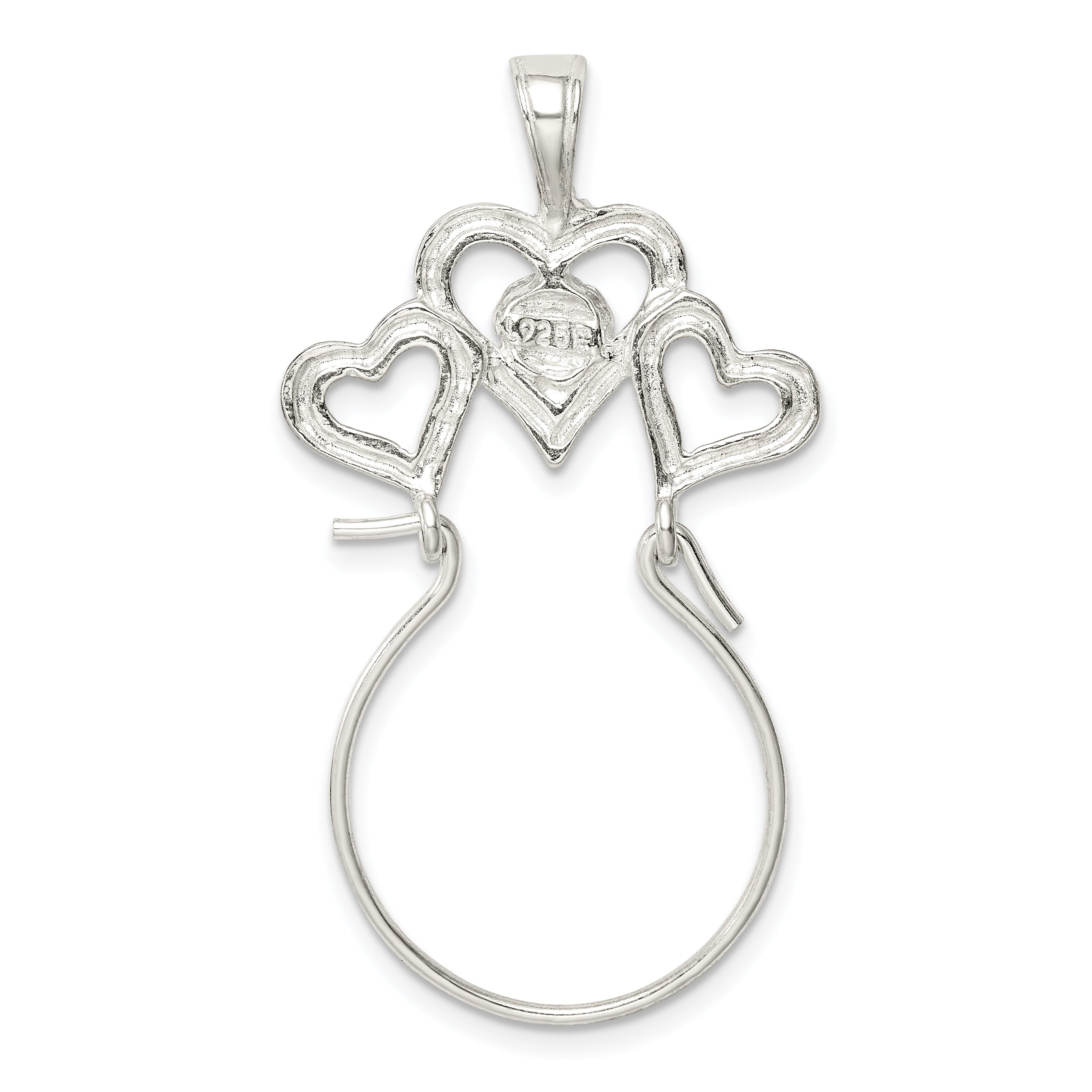 Sterling Silver Heart Charm Holder
