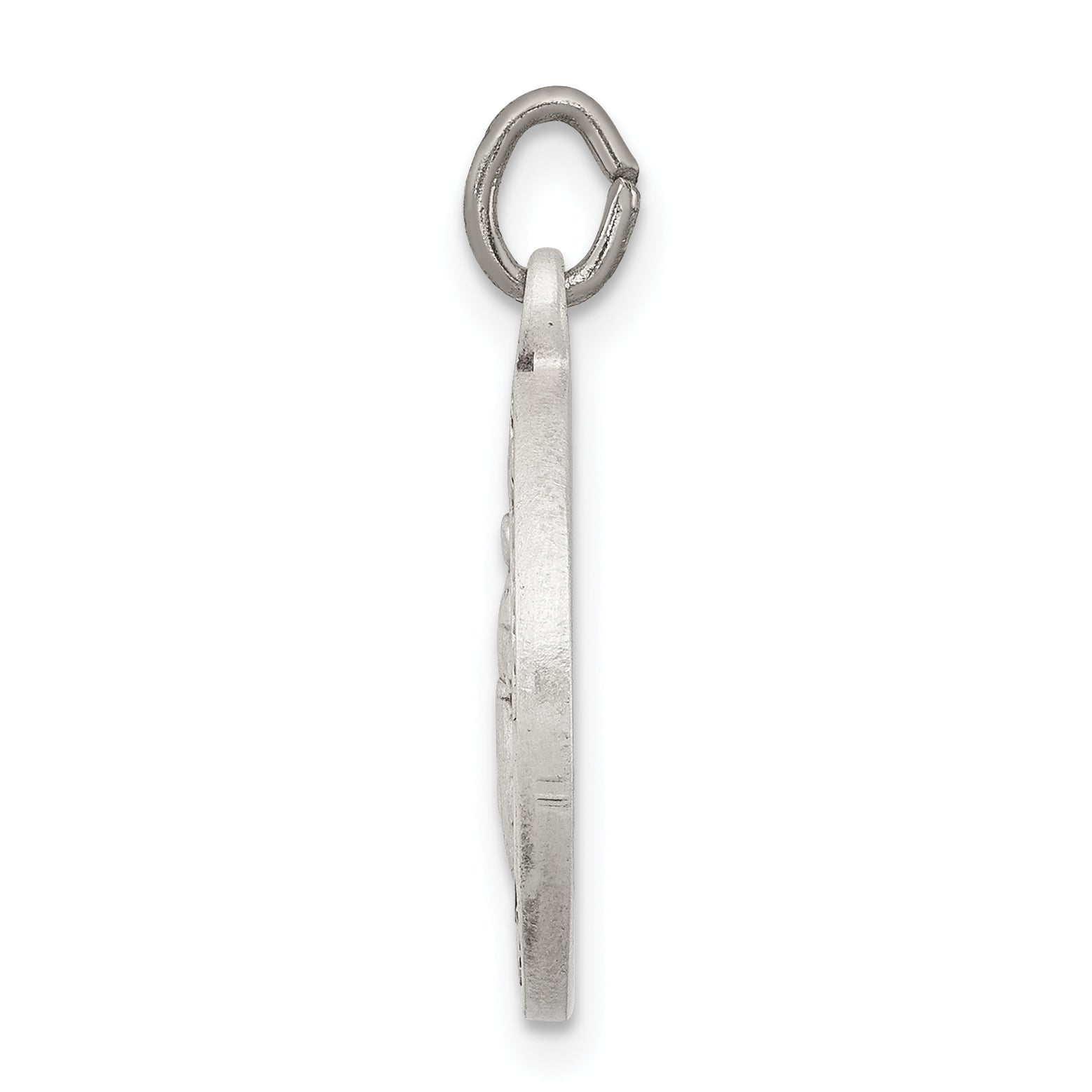 Sterling Silver Antiqued Saint Francis Of Assisi Medal
