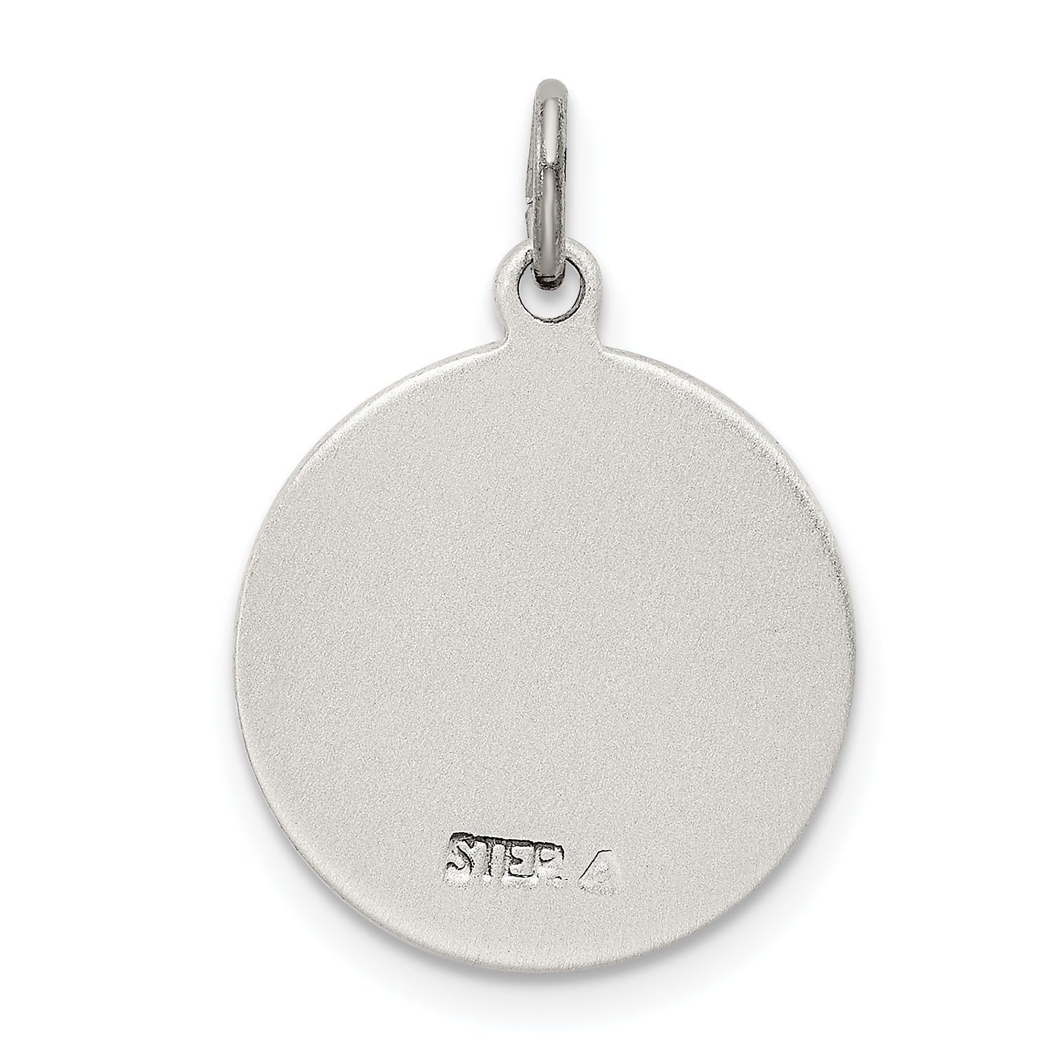 Sterling Silver Antiqued Saint Francis Of Assisi Medal