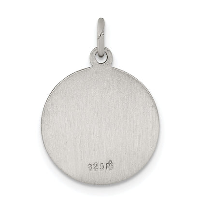 Sterling Silver Antiqued Saint Matthew Medal