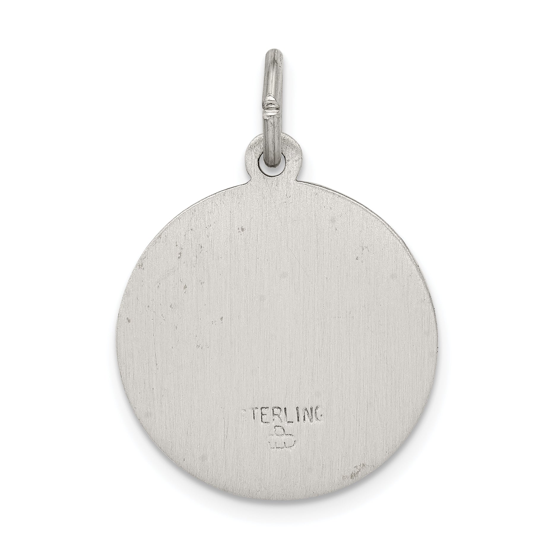 Sterling Silver Antiqued Saint Roch Medal