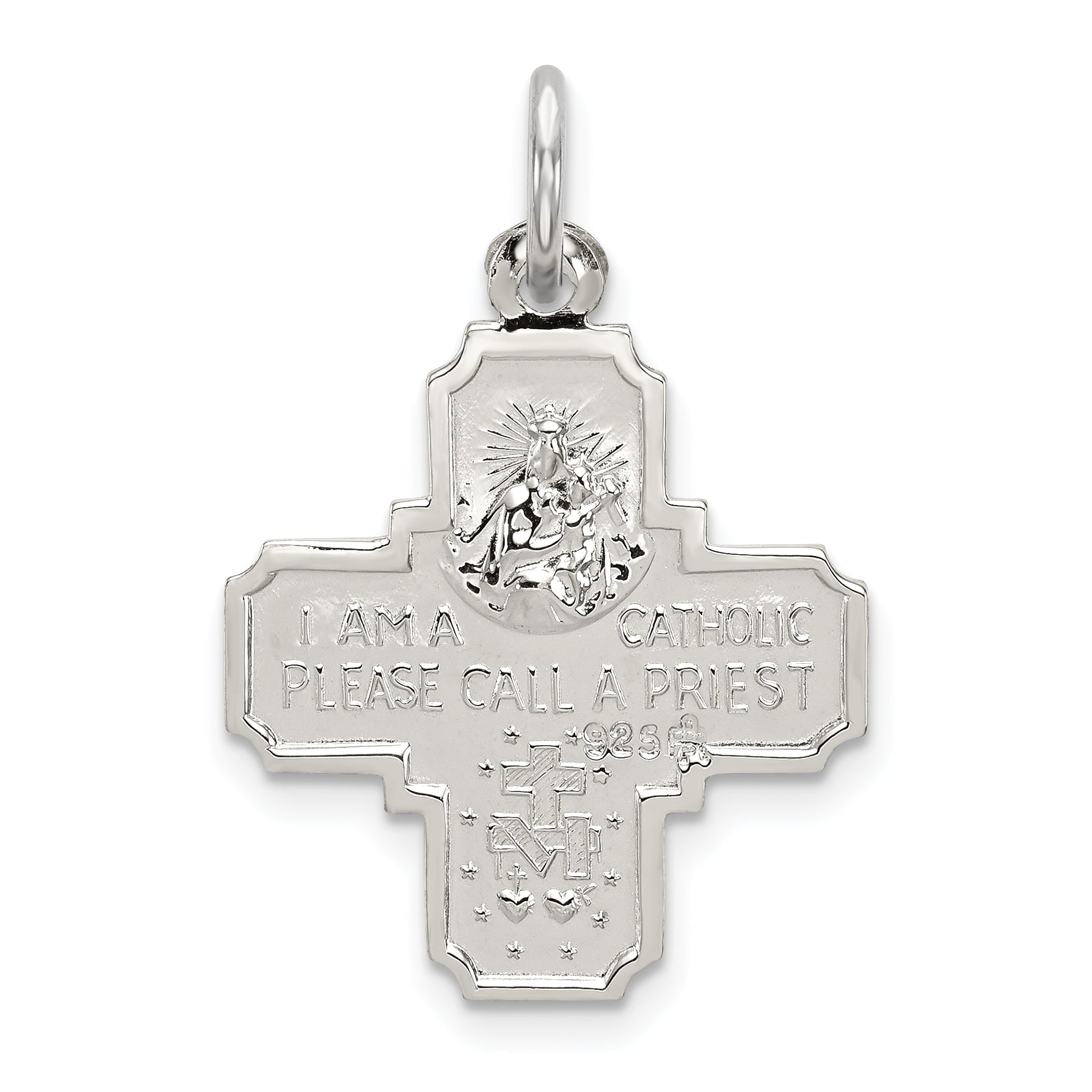 Sterling Silver 4-Way Medal