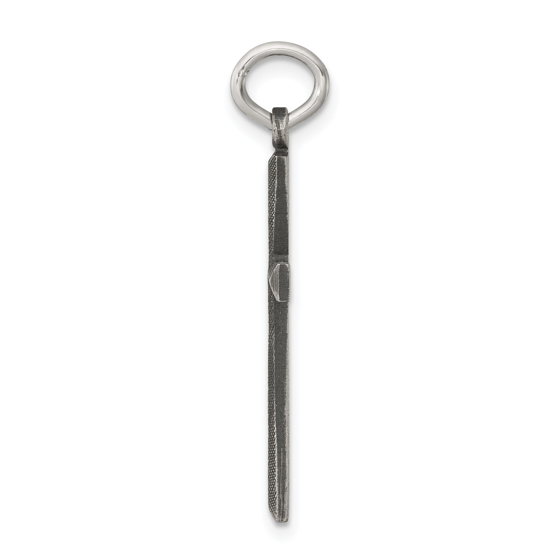 Sterling Silver Antiqued Cross Charm